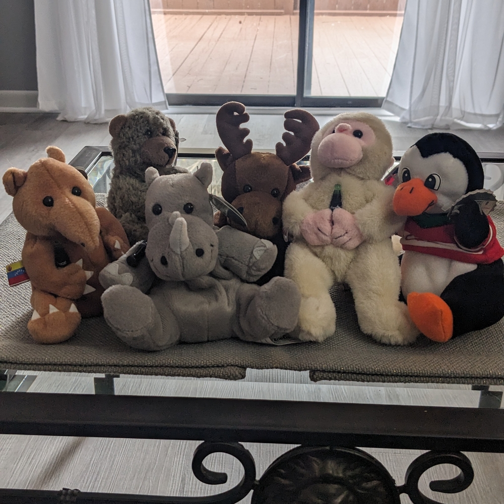 6 Coca-Cola Beanie Babies Collection